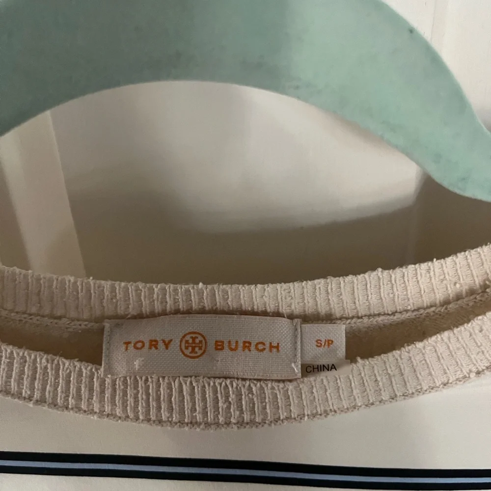 Tory Burch Cream, Blue, Green & Mustard Geometric Midi Dress - Picture 6 of 6